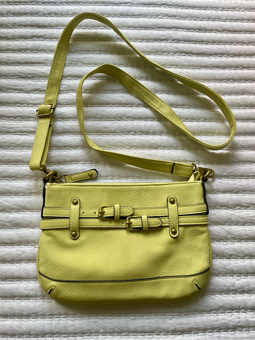 Merona Yellow Crossbody Purse & Clutch